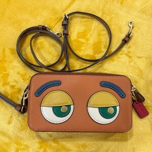 Coach Brown and Blue Crossbody Bag Limited Edition DREAMIE